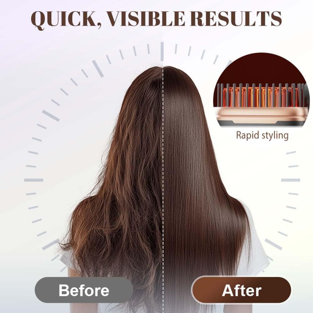 Serra Brush - Mini Escova Portátil Anti-Frizz