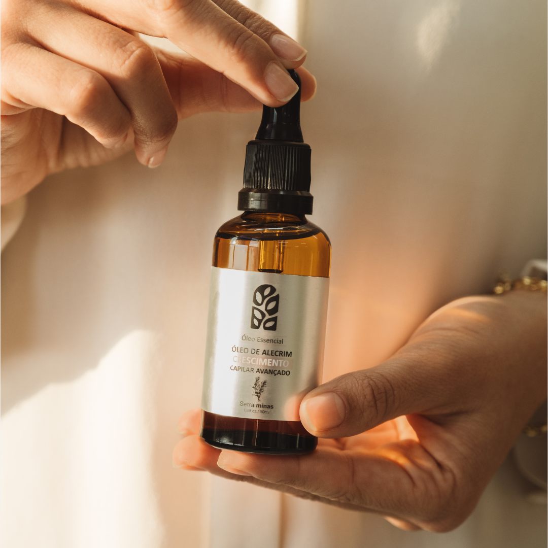 Rosemary Oil Serra Minas - Óleo Essencial de Crescimento e Fortalecimento Capilar