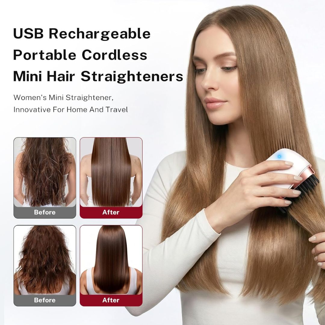 Serra Brush - Mini Escova Portátil Anti-Frizz