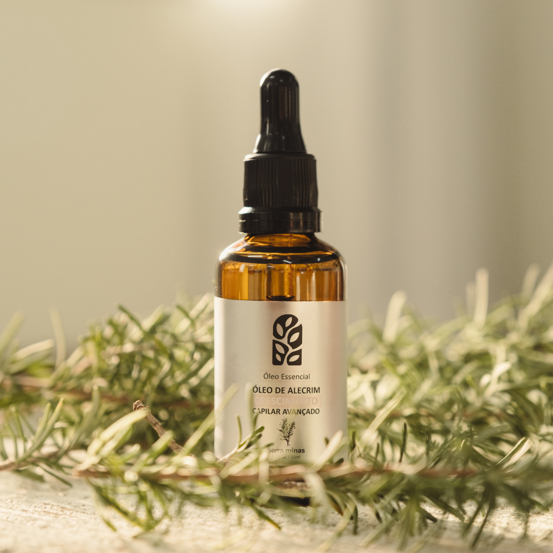 Rosemary Oil Serra Minas - Óleo Essencial de Crescimento e Fortalecimento Capilar