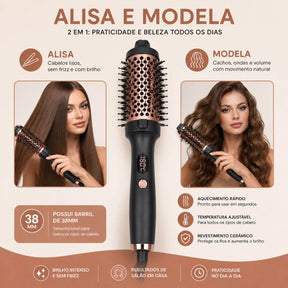 Thermal Brush - Escova Térmica Modeladora 2 em 1