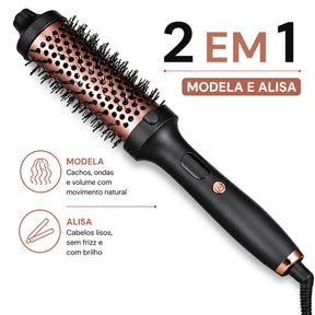 Thermal Brush - Escova Térmica Modeladora 2 em 1