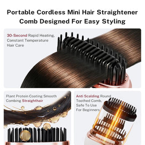 Serra Brush - Mini Escova Portátil Anti-Frizz