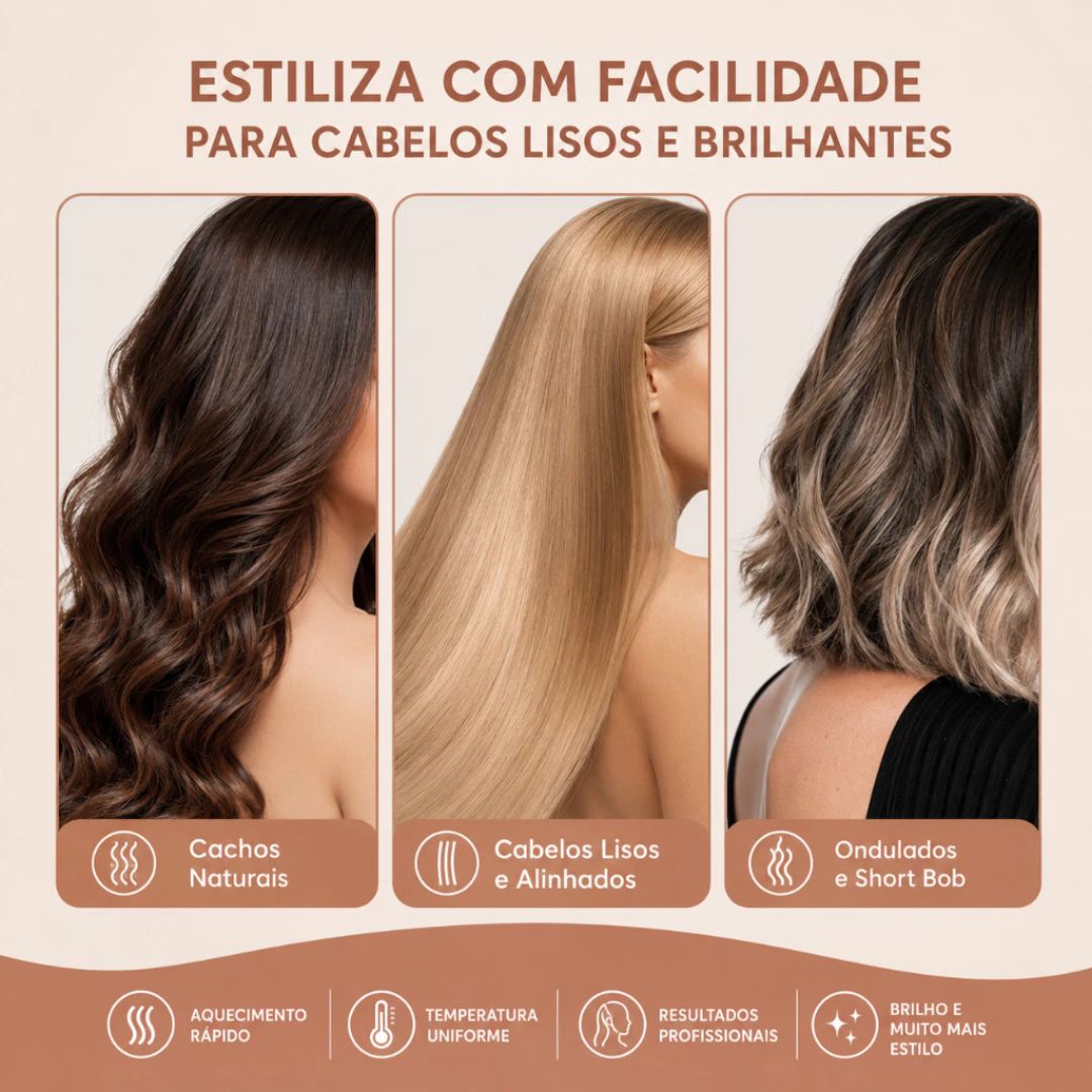 Thermal Brush - Escova Térmica Modeladora 2 em 1