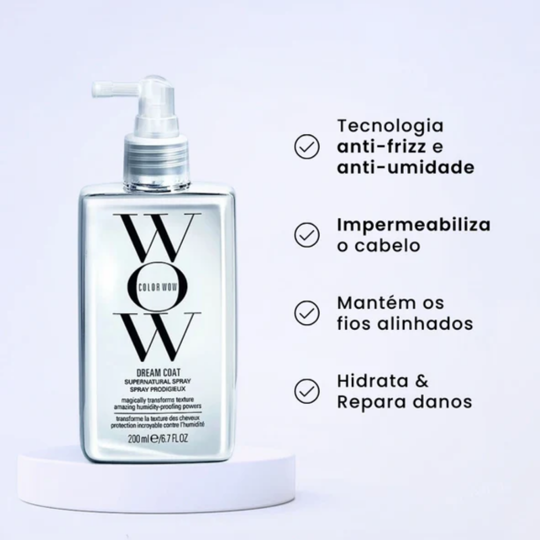 Spray impermeabilizador Anti-frizz Color Wow Supernatural [Brilho Intenso e espelhado]