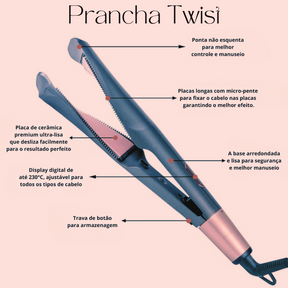 Prancha Twister 2 em 1 - Chapinha e Babyliss