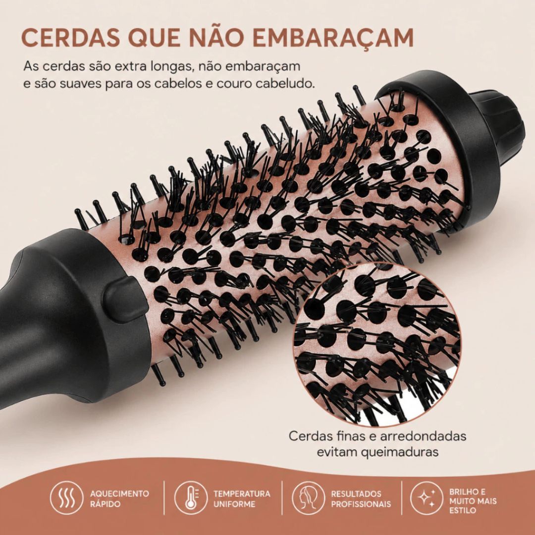 Thermal Brush - Escova Térmica Modeladora 2 em 1