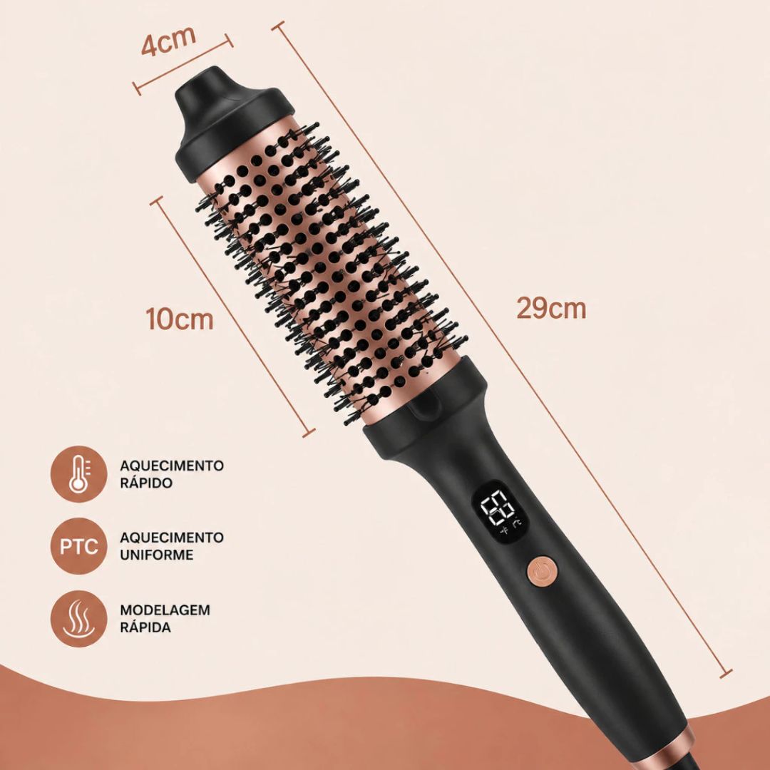 Thermal Brush - Escova Térmica Modeladora 2 em 1