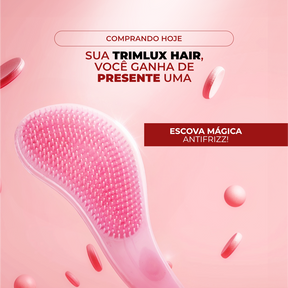 Escova Alemã Aparadora de Pontas Duplas - TrimLux Hair [Grátis Escova Mágica]