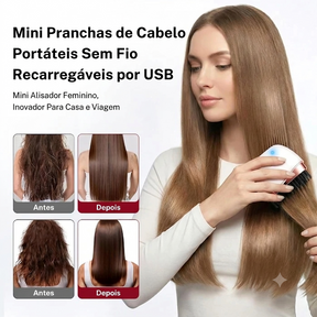 Serra Brush - Escova Profissional Portátil Anti-Frizz